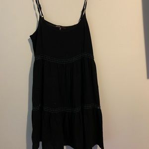 Black dress with detail through the dress